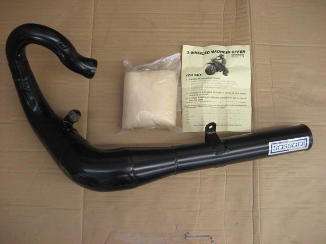 Vtg nos bassani honda fl250 odyssey muffler exhaust pipe silencer mx ahrma rare!