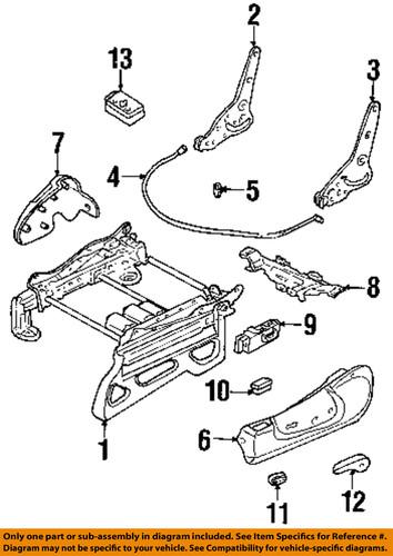 Jeep oem 5072020aa seats & tracks-recliner