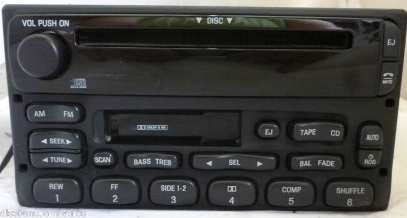 98-01 ford explorer f150 mountaineer mach radio cd cassette yl2f-18c868-ca *