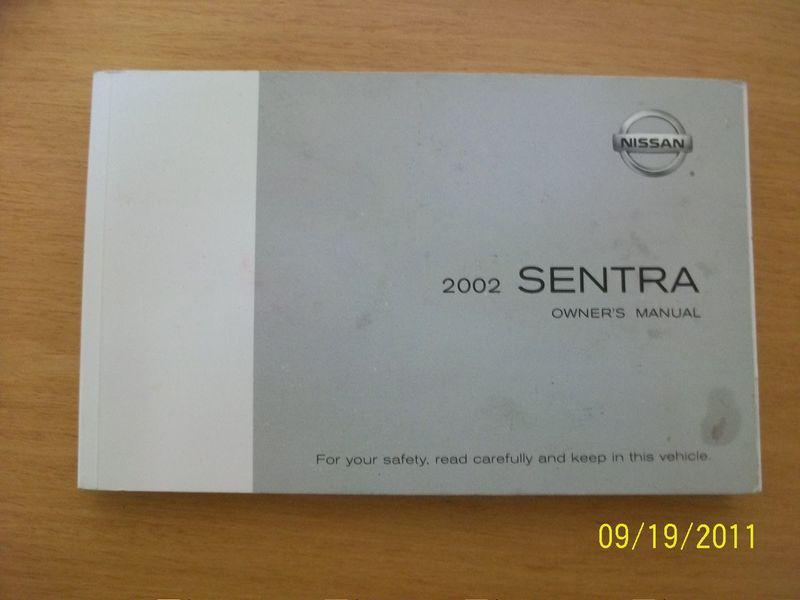 2002 nissan sentra owners manual 