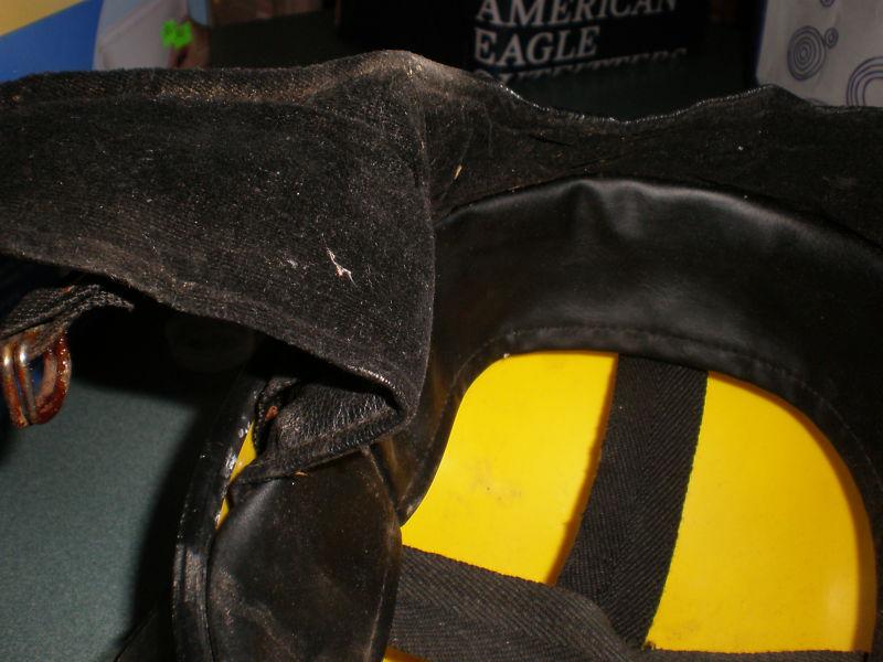 Vintage CHILDS SCOOTER SKI DOO YELLOW & BLACK PLASTIC HELMET W/ FLIP DOWN SHEILD, US $16.75, image 6