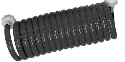 T h marine 25' blue wash down coiled hose wdhbr-25b-b-dp