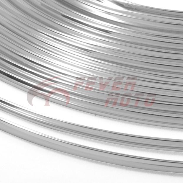 Chrome silver air condition fender grille intake door cover trim strip line kit