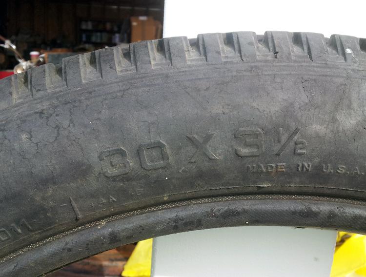 Vintage motor car tire 30 inch buick, cadillac, packard, chevrolet, oldsmobile