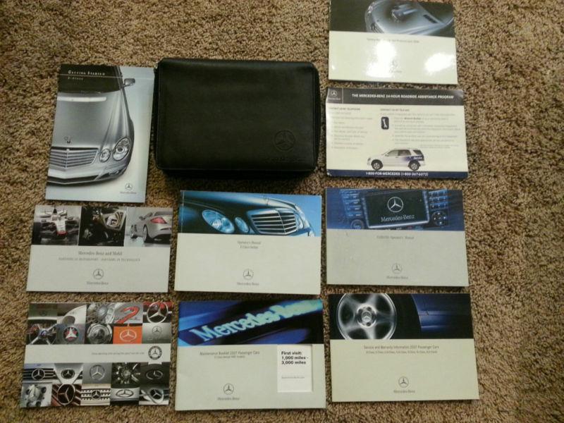2007 mercedes e350 e550 e63 amg owners manual with mercedes case great condition
