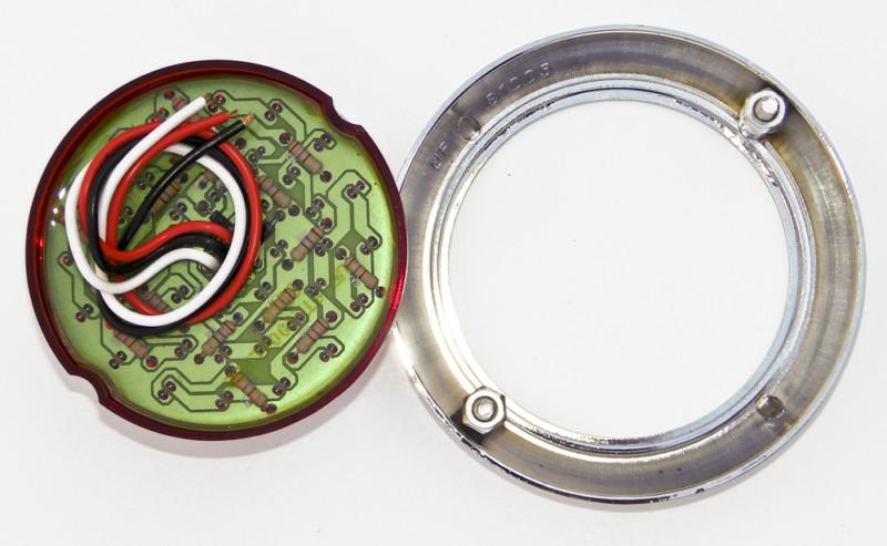 PONTIAC SPIDER VTG STYLE LED TAIL LIGHT ASSEMBLY BEZEL LENS RAT HOT ROD CUSTOM, US $54.98, image 7