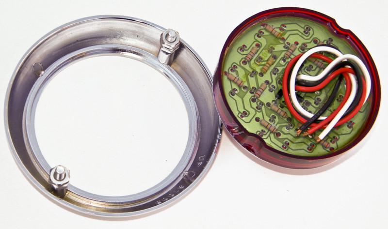 PONTIAC SPIDER VTG STYLE LED TAIL LIGHT ASSEMBLY BEZEL LENS RAT HOT ROD CUSTOM, US $54.98, image 8