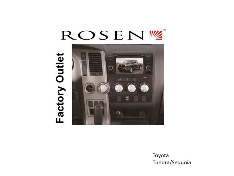 Rosen toyota tundra/sequoia in-dash / 2 din navigation multi-media system