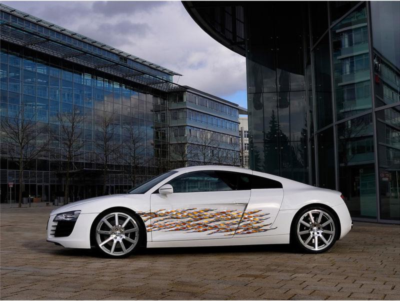 Car truck side decals flaming metal vinyl vehicle graphics 6ft and up #910