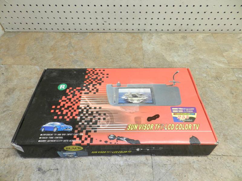 Sun visor tft-lcd color tv television screen right black overhead car vehicle