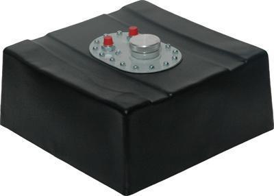 Rci circle track fuel cell 8 gallons plastic black 1081c 17"x17"x8"