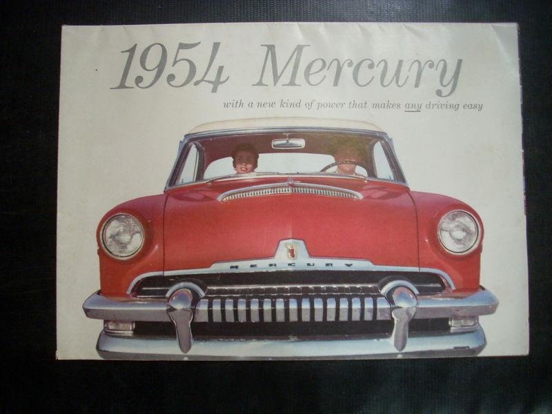 1954 54 mercury monterey & custom dealer dealership sales brochure