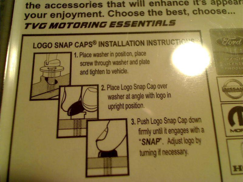 Z logo snap cap covers for License plate screws Z28 Cars Trucks Automobiles, US $6.99, image 2