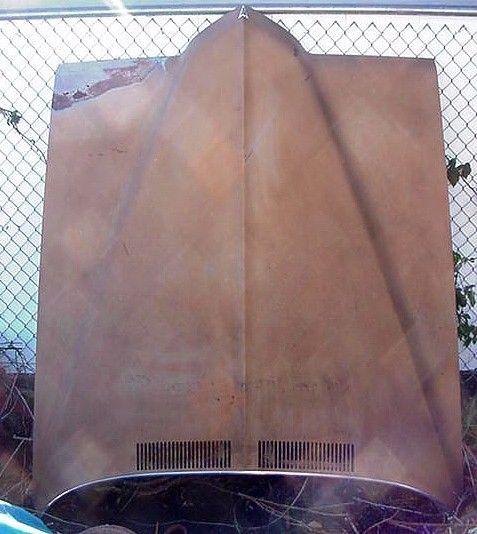 1969-1970 pontiac grand prix hood. nice. straight & solid.