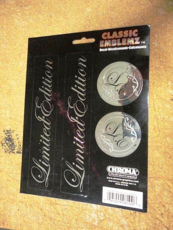 Chroma limited edition decal sticker 6 x 8 free shipping 