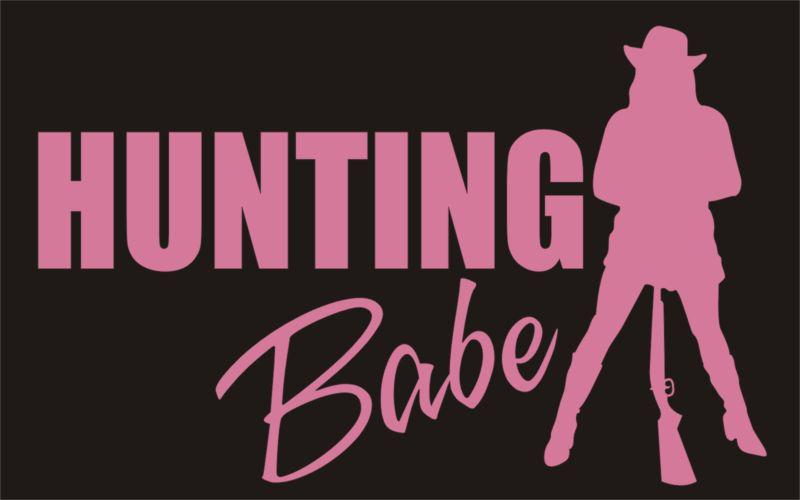 Girl woman deer hunting babe vinyl decal sticker