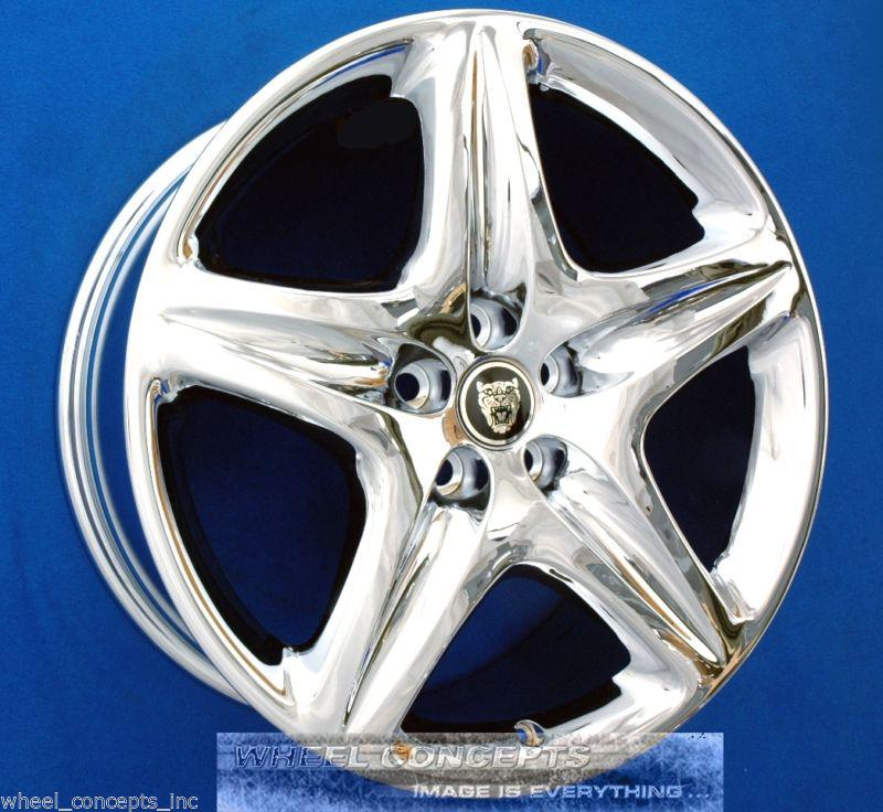 Jaguar xj8 xjl 19 inch chrome wheels rims xj 8 l r xf xk oem "custom" 19"
