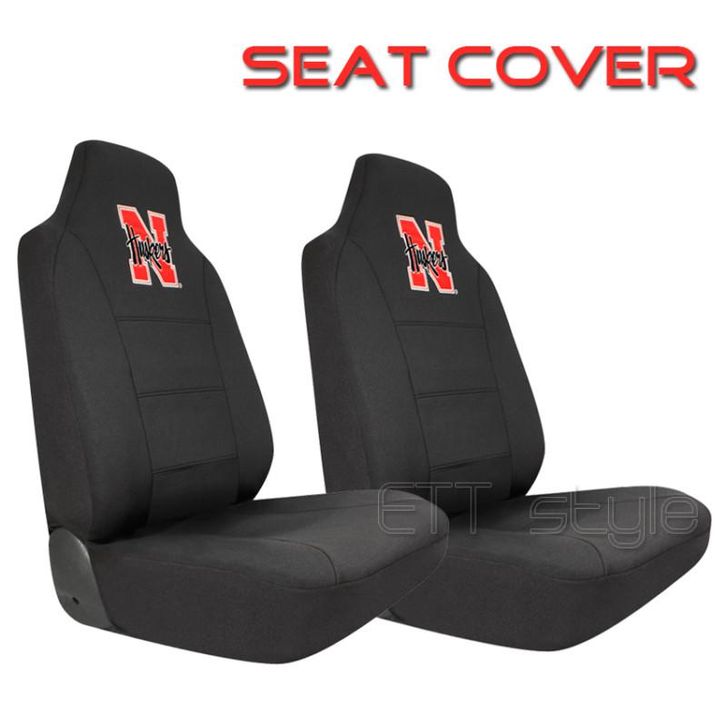 2x un nebraska cornhuskers ncaa college neoprene seat cover cadillac chevrolet