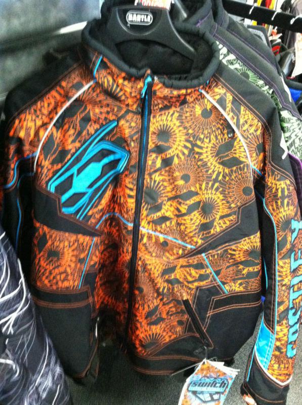 Castle x switch-12 mens jacket jolt orange