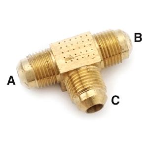 Anderson fittings reducing tee, 1/2"x1/2"x3/8" 404r-886