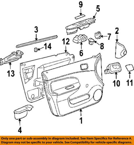 CHEVROLET GM OEM 20814454 Door Component/Door Window Switch Panel, US $51.32, image 3