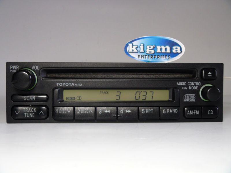 Toyota 4 runner sienna corolla 98-02 cd player 2-plug a51801 see video 57284g