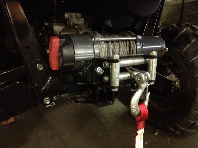 2010-2013 polaris ranger xp800 rear winch mount mounting plate