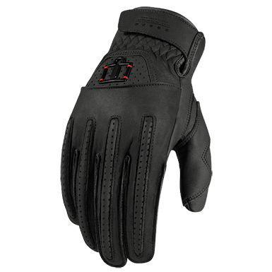 Icon one thousand rimfire glove new size small s sm black street cowhide 1000