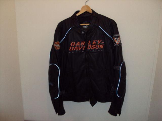 Harley Davidson Motorcycle Leather Jacket 103819 CA03402 Nylon Lining , US $599.99, image 2