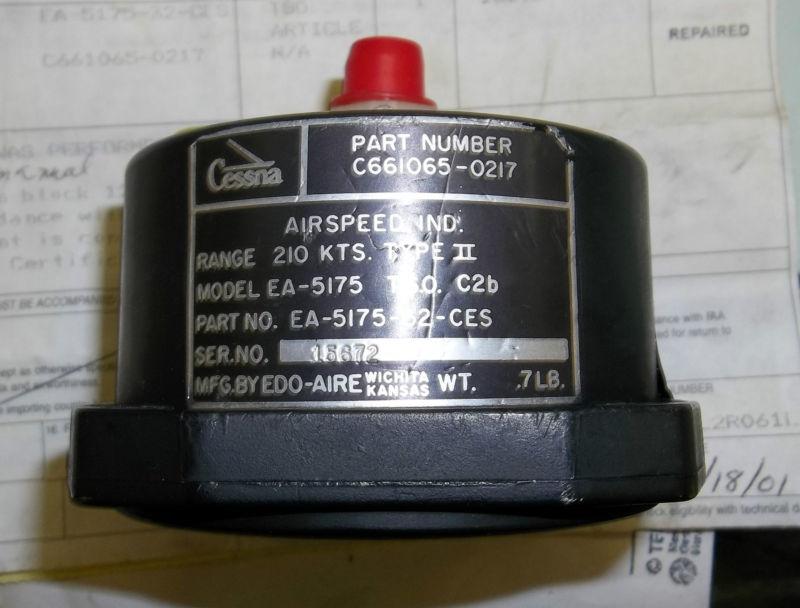 AVIATION AIRSPEED INDICATOR PN:C661065-0217, US $475.00, image 2