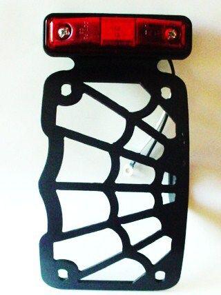 Web curved license plate holder bracket tag holder axle c102013-5