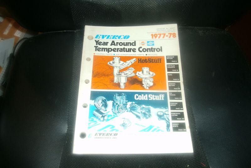 Buy 1977 1978 EVERCO HEATER AIR CONDITIONING PARTS MASTER PARTS