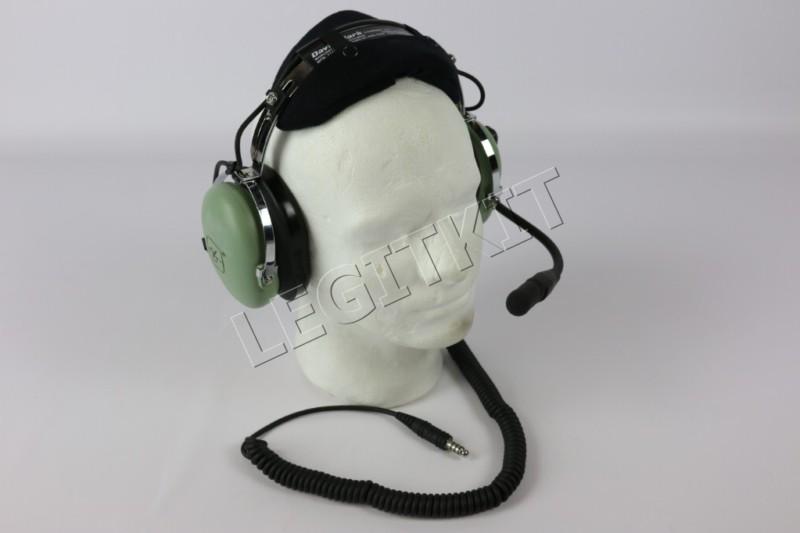 David clark h10-13h helicopter headset p/n 12507g-45 earphone head set