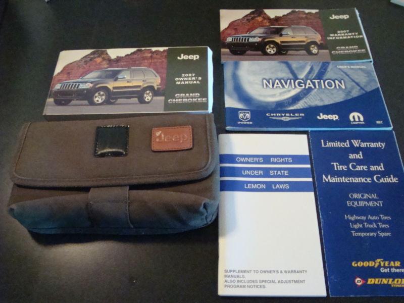 2007 jeep grand cherokee owners manual
