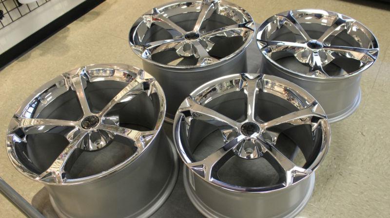 New gm oem chrome grand sport corvette wheels rims 2006-2013 c6 z06 zo6 size ls3