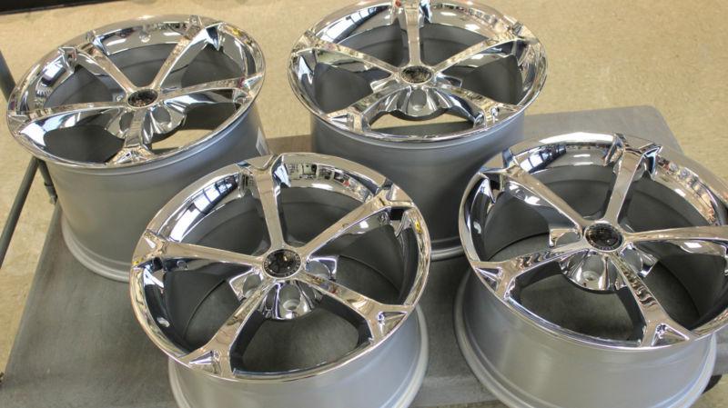 NEW GM OEM Chrome Grand Sport Corvette Wheels Rims 2006-2013 C6 Z06 ZO6 Size LS3, US $869.00, image 5