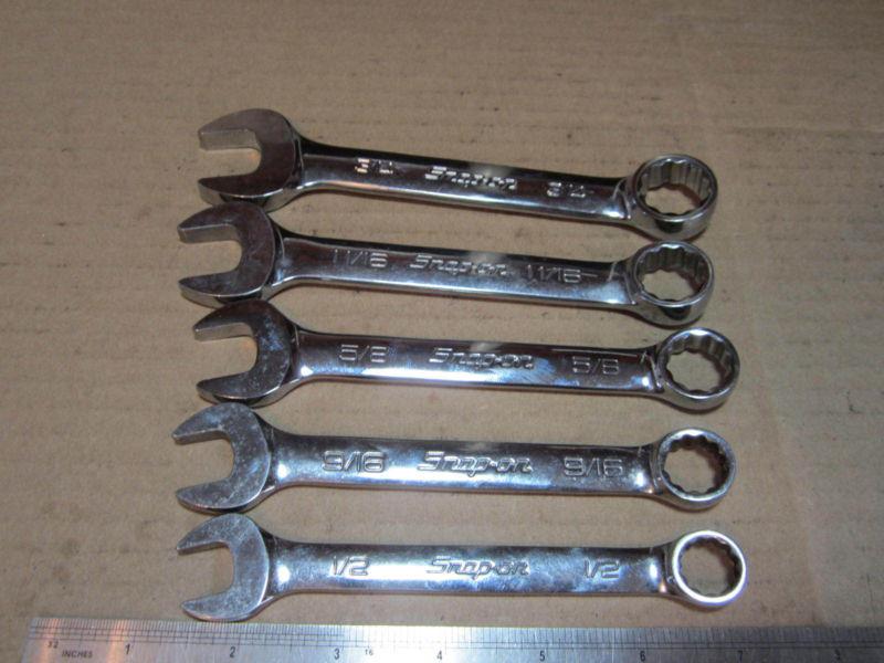 Snap-on tool standard short combination wrench set free shipping usa only
