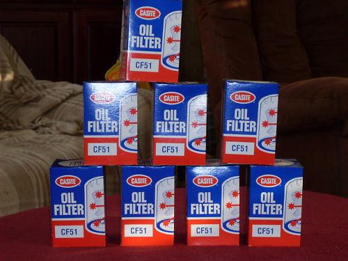 (8) gm ac nice made steel oil filters fits 1980-2005 not the cheap made plastic