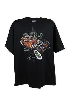 Ghh t-shirt cotton black dirty ratz rat rod men's 3x-large each