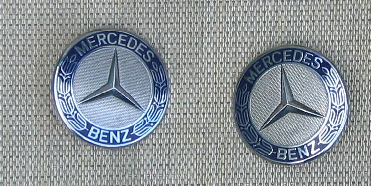 95 96 97 98 99 mercedes w140 s500 cl500  rear pillar emblems (2) lh rh oem