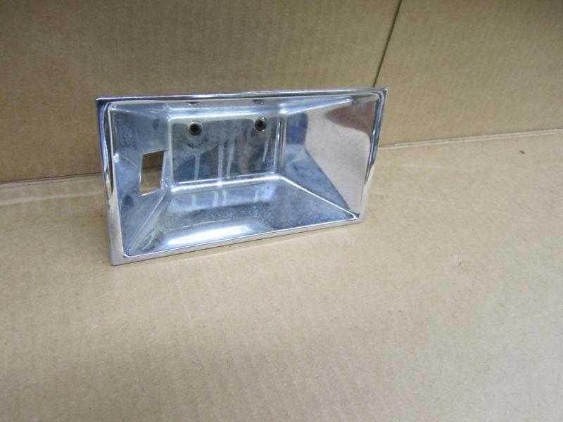 Cadillac interior handle bezel driver lh left   chrome - plastic