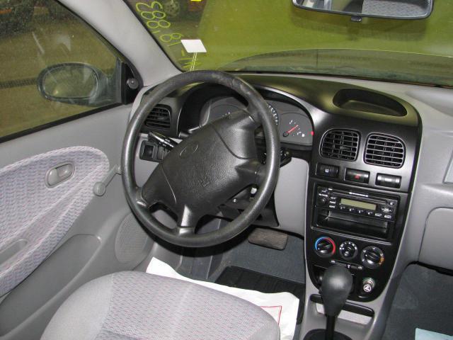 2001 kia rio front passenger seat belt & retractor only gray