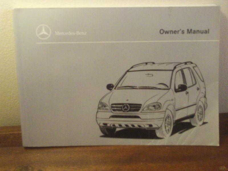 1998 meredes-benz ml 320 owner's manual