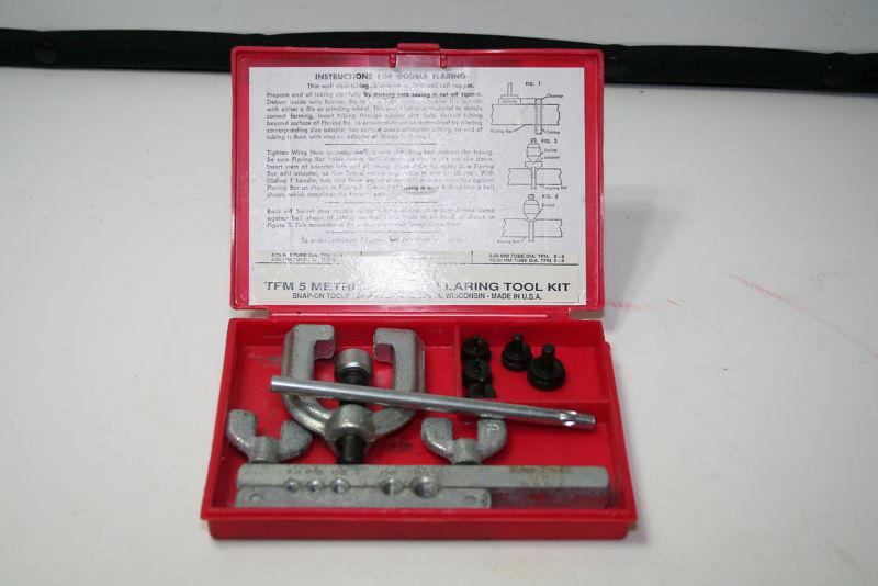 Blue point tfm5 metric double flaring tool damaged case little or no use