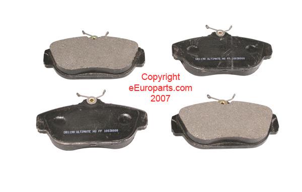 New axxis ult ceramic volvo disc brake pad set - front 4505420u