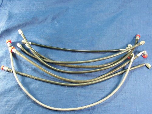 Nascar lot of 7 goodridge stainless steel braided brake lines an-3