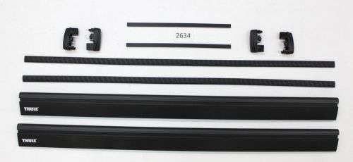 Thule aeroblade aluminum roof rack load bars, black 43&#034; pair (arb43b)