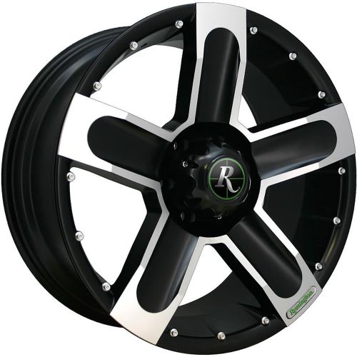 18x9 black machined high-country 6x135 +25 rims trail blade mt 35 tires
