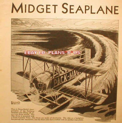 Hickman midget seaplane biplane plans from 1933