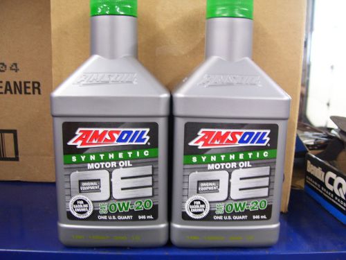 Synthetic amsoill motor oil - 0w-20 full case for toyota, honda, acura, lexus